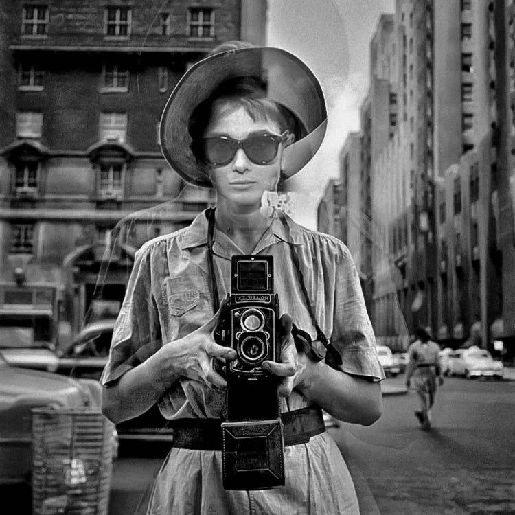 Selfie At Tiffany's - Hepburn Meier by Tony Leone wall art