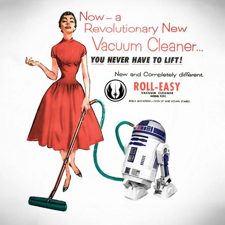 R2D2 - New Vacuum by Tony Leone wall art