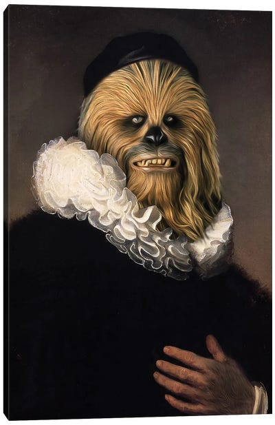 Portrait Of Chewbecca Canvas Art Print - Star Wars