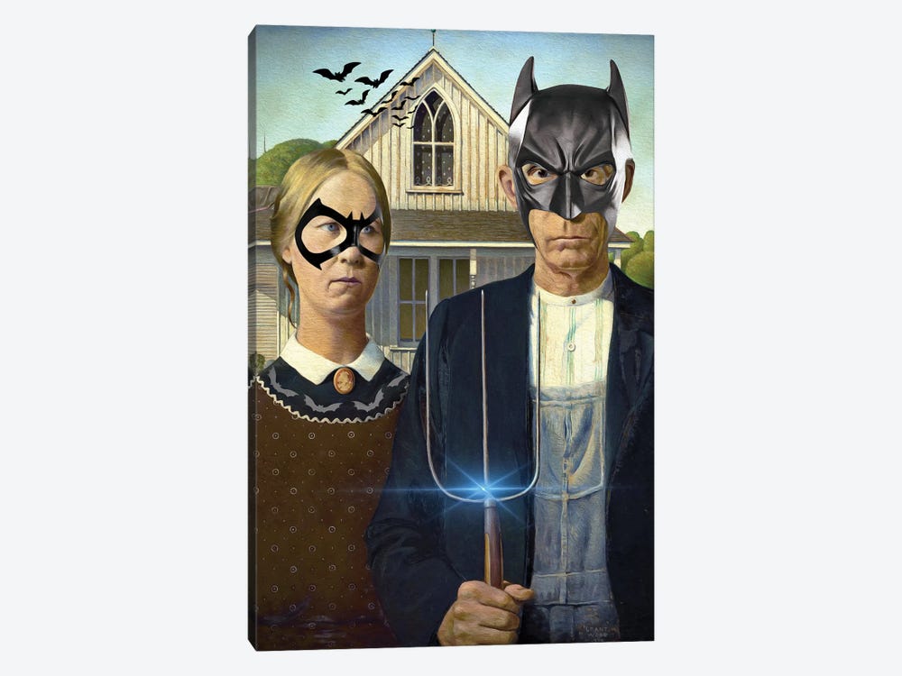 American Bat Gothic by Tony Leone 1-piece Canvas Wall Art