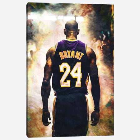 Kobe Bryant Forever Canvas Print #TLL103} by TOMADEE Canvas Wall Art