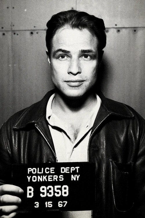 Marlon Brando Mugshot