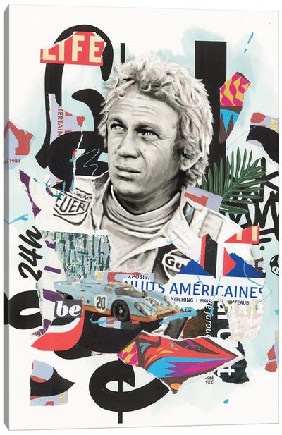 Steve Mc Queen - Le Mans Canvas Art Print - Steve McQueen