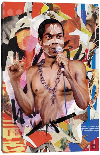 Fela Kuti Canvas Art Print - Musician Art