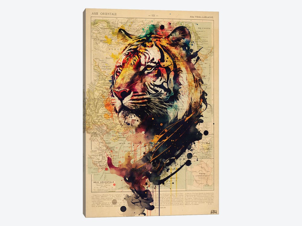 Tiger Color by TOMADEE 1-piece Art Print