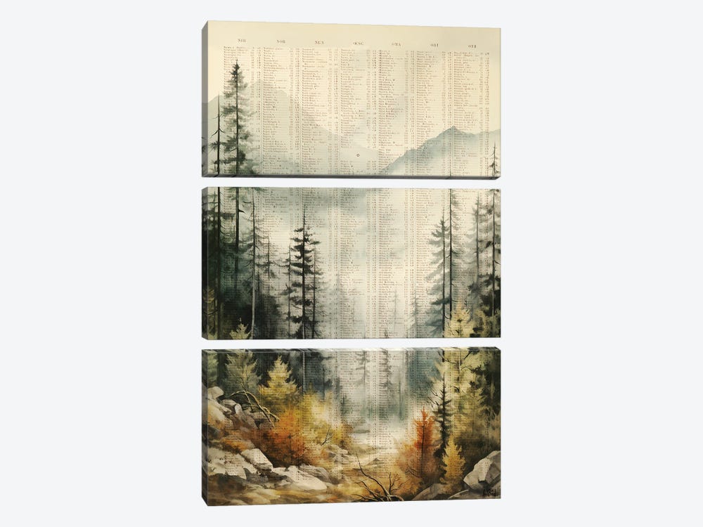 Cold Valley by TOMADEE 3-piece Canvas Art