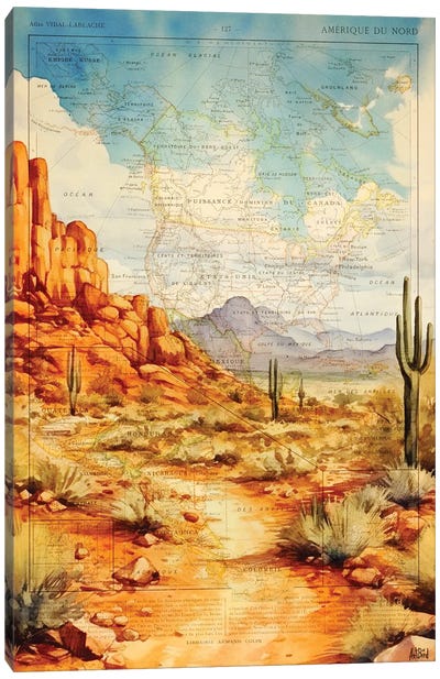 Arizona Desert Canvas Art Print - Arizona Art