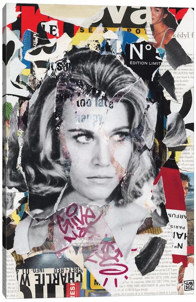 Jane Fonda Canvas Art Print - Jane Fonda
