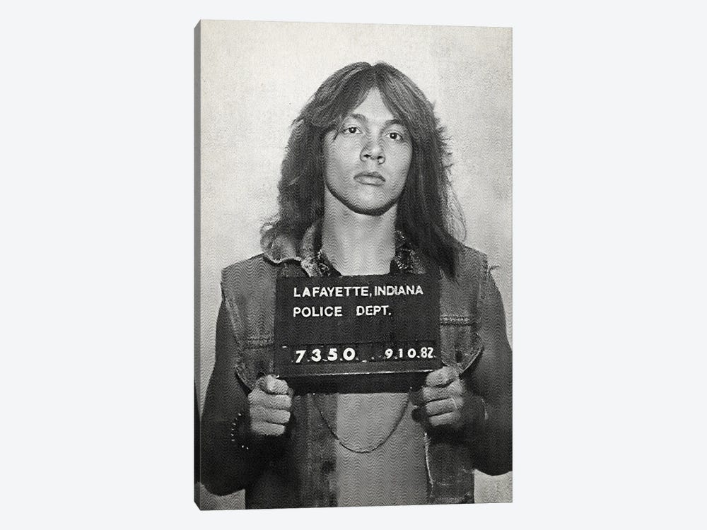 Axl Roses Mugshot 1982 Black by TOMADEE 1-piece Canvas Wall Art