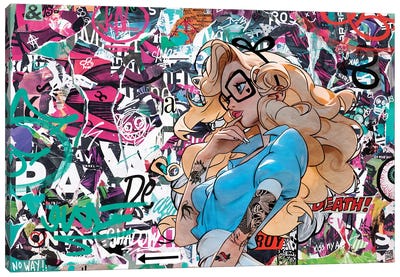 Alice In Wasteland Canvas Art Print - Pop Culture Art