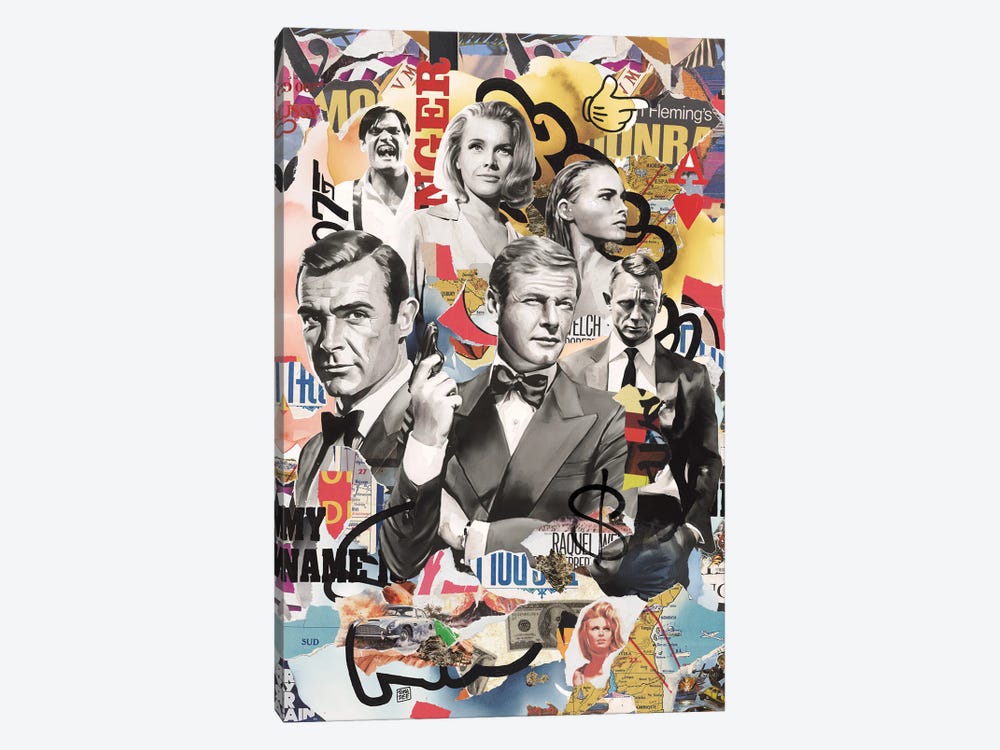 James Bond by TOMADEE 1-piece Canvas Art Print