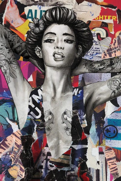 Shai by TOMADEE framed canvas print