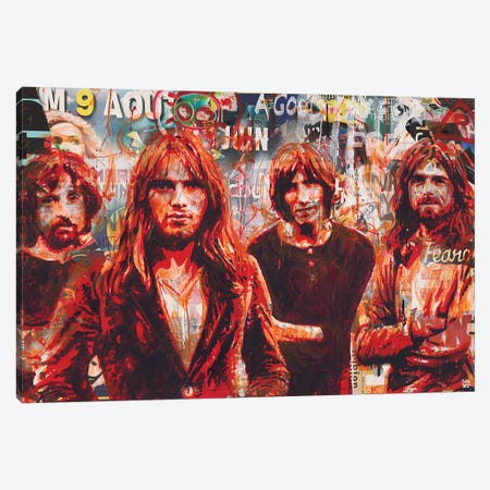 Pink Floyd Canvas Print #TLL36} by TOMADEE Canvas Print