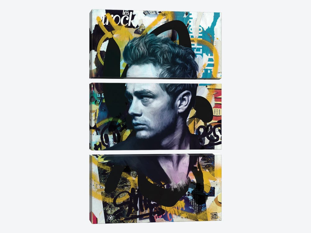 James Dean by TOMADEE 3-piece Canvas Art Print