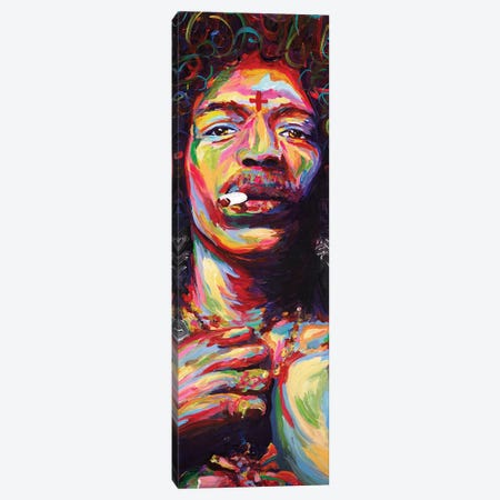 Jimi Hendrix Canvas Print #TLL41} by TOMADEE Canvas Art Print