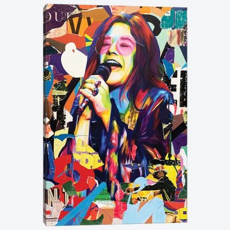 Janis Canvas Print #TLL45} by TOMADEE Canvas Artwork