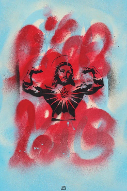 Banksy Jesus by TOMADEE wall art