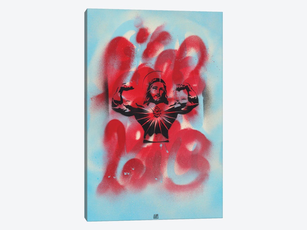 Banksy Jesus by TOMADEE 1-piece Canvas Artwork