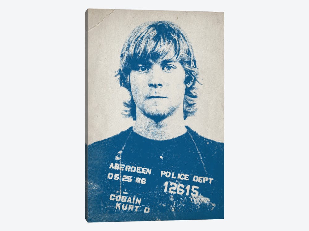 Kurt Cobain Mugshot by TOMADEE 1-piece Canvas Artwork
