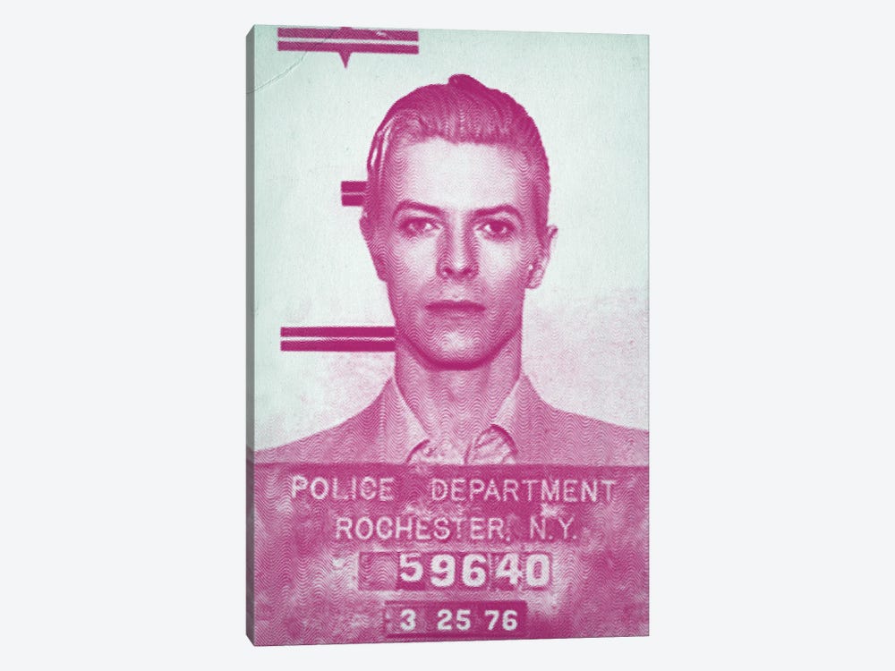 David Bowie Mugshot by TOMADEE 1-piece Art Print