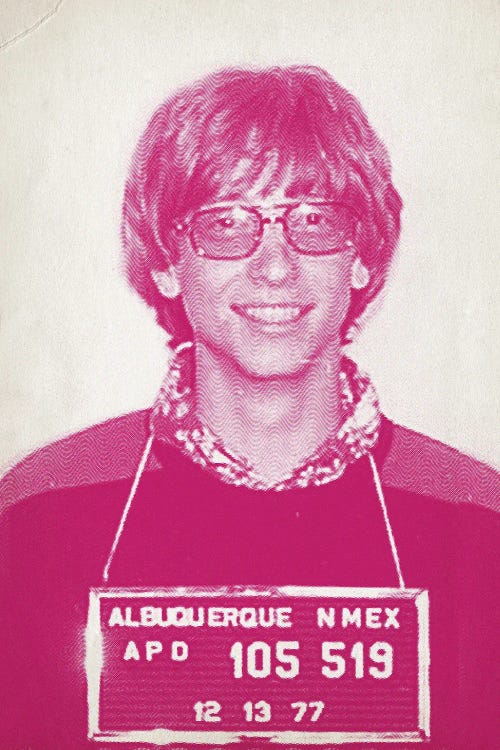 Bill Gates Mugshot - Pink