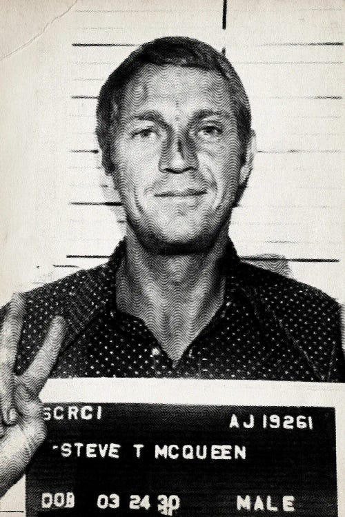 Steve Mcqueen Mugshot