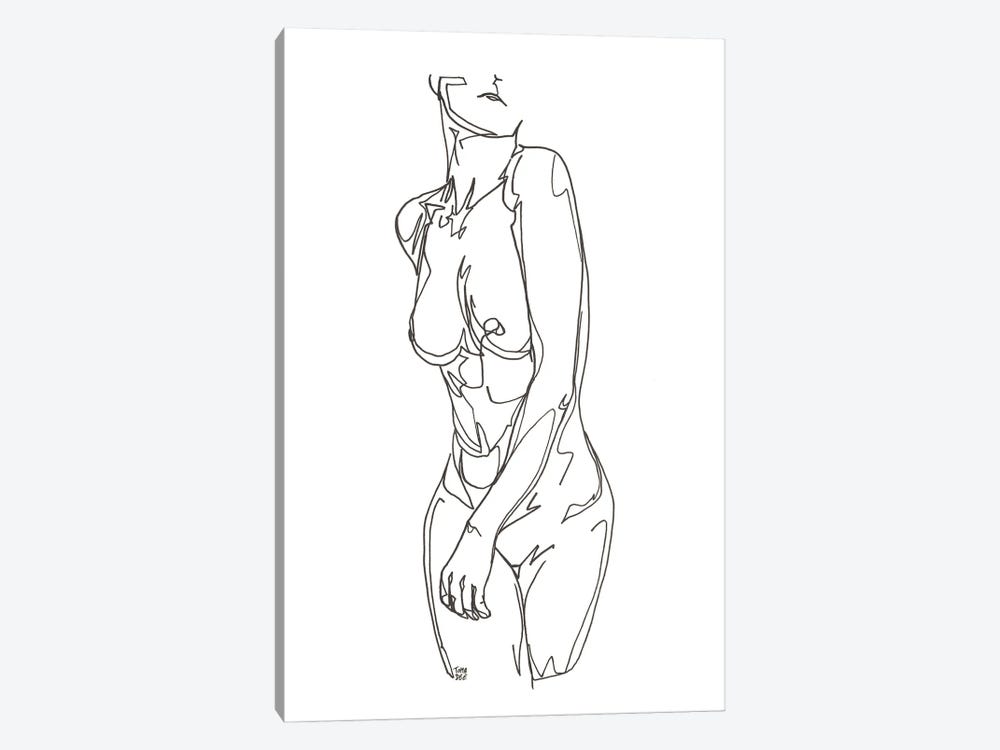 Line Woman by TOMADEE 1-piece Art Print