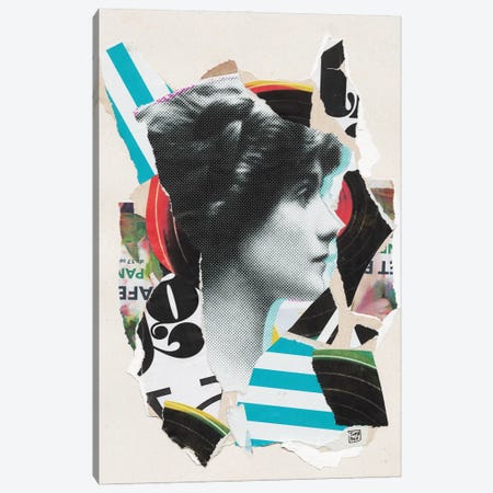 Coco Chanel Canvas Print #TLL8} by TOMADEE Art Print