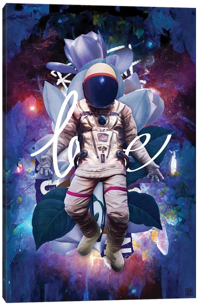 Space Love II Canvas Art Print - TOMADEE