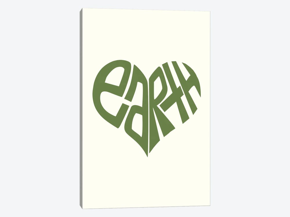 Love The Earth by The Love Shop 1-piece Canvas Art Print