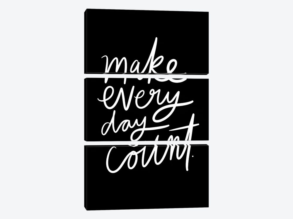 Make Every Day Count by The Love Shop 3-piece Canvas Print