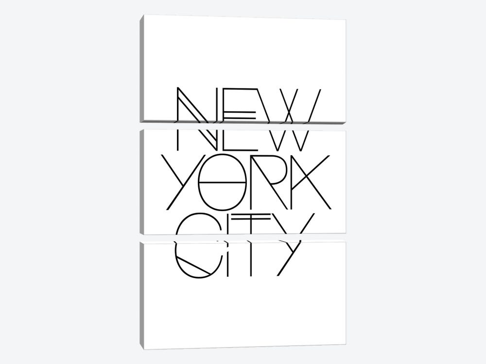 New York City by The Love Shop 3-piece Canvas Print