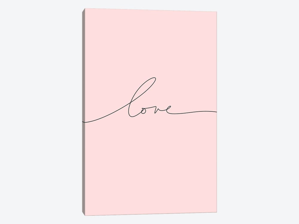 Love by The Love Shop 1-piece Canvas Art Print