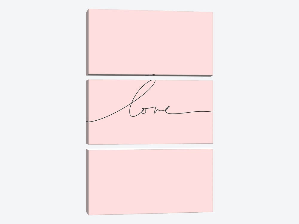 Love by The Love Shop 3-piece Canvas Art Print