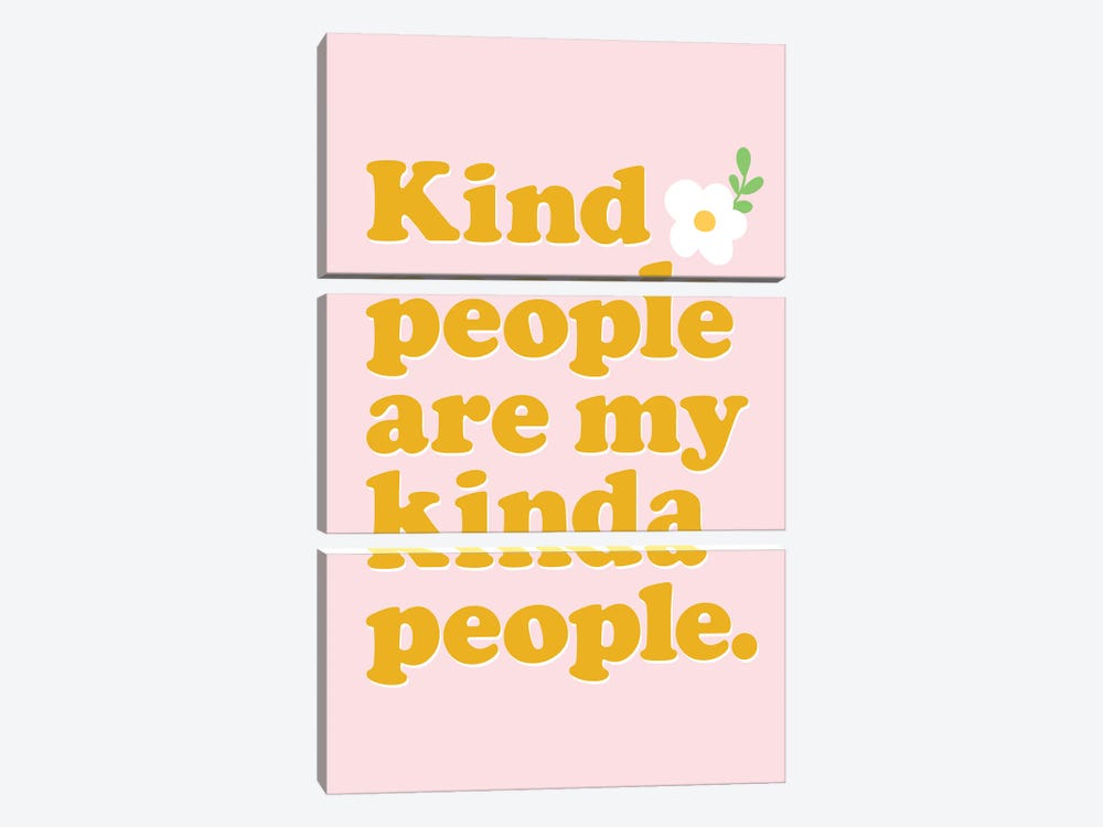Kind People Are My Kinda People by The Love Shop 3-piece Canvas Wall Art