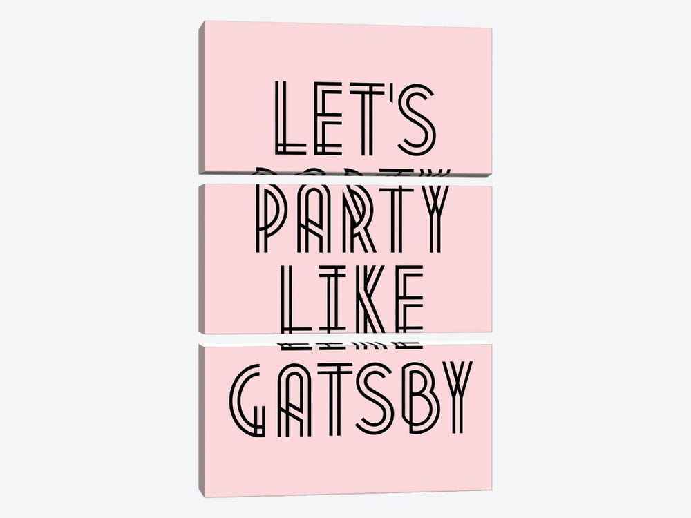 Let's Party Like Gatsby by The Love Shop 3-piece Canvas Artwork