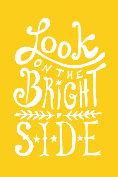 Look On The Bright Side by The Love Shop canvas print