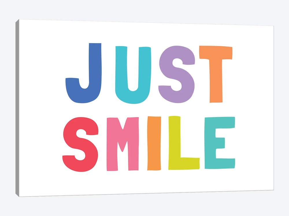 Just Smile by The Love Shop 1-piece Canvas Print