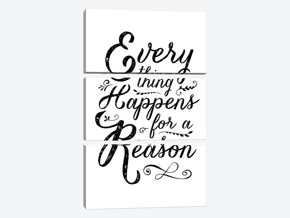 Everything Happens For A Reason by The Love Shop 3-piece Art Print