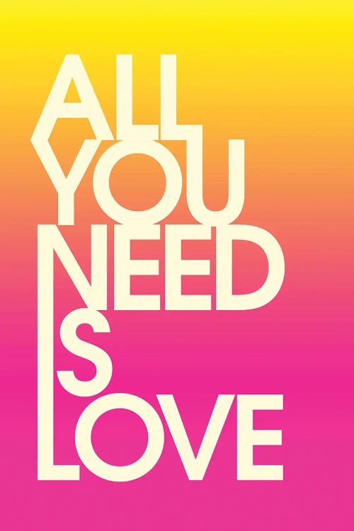 All You Need Is Love Sunset