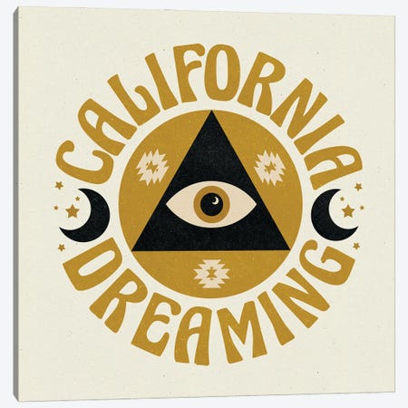 California Dreaming Canvas Print #TLS133} by The Love Shop Canvas Wall Art