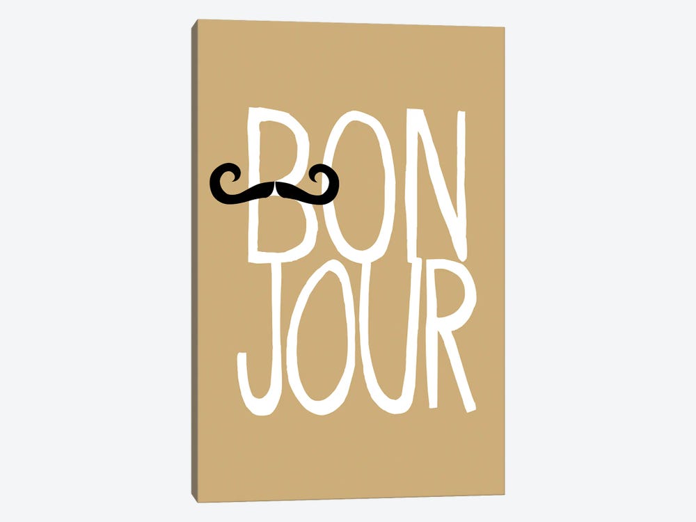 Bonjour by The Love Shop 1-piece Canvas Wall Art