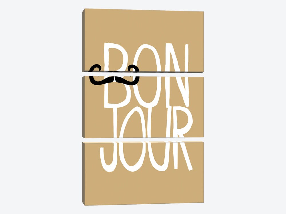Bonjour by The Love Shop 3-piece Canvas Wall Art