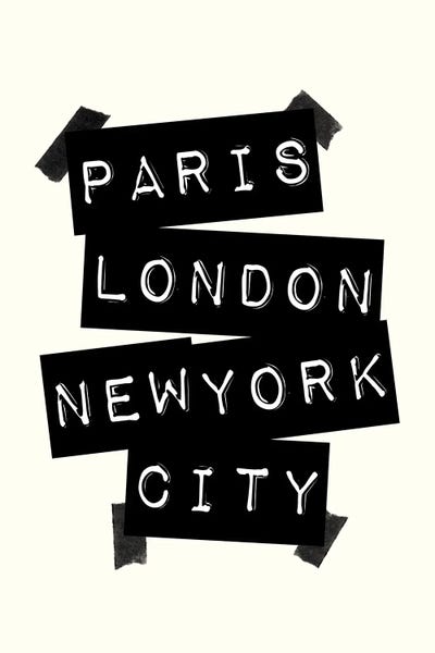 Paris London New York City