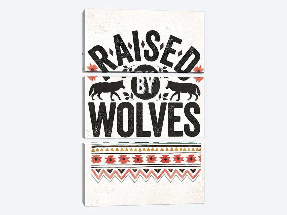 Raised By Wolves by The Love Shop 3-piece Canvas Art Print
