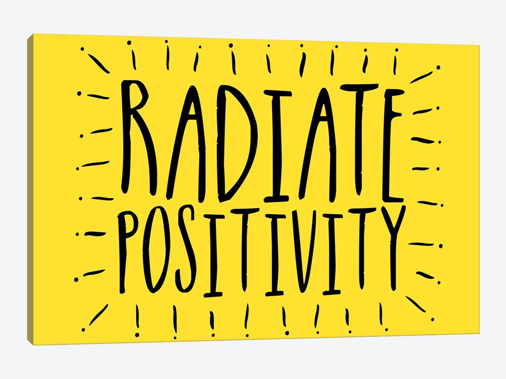 Radiate Positivity by The Love Shop 1-piece Canvas Art Print