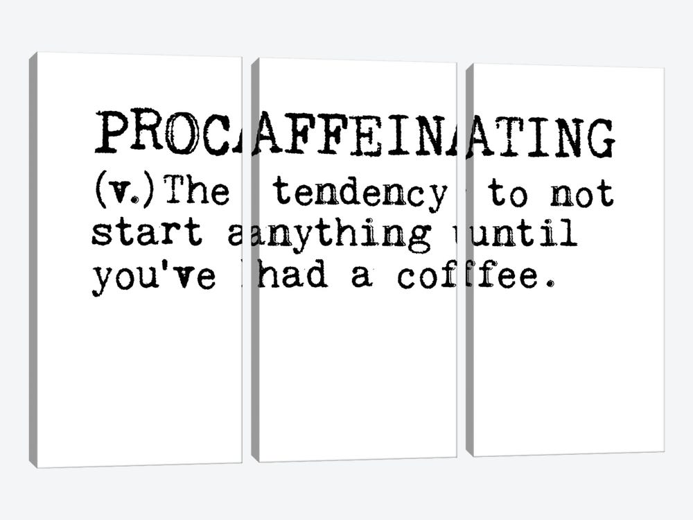 Procaffeinating by The Love Shop 3-piece Canvas Wall Art