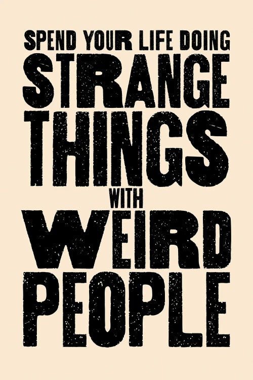 Strange Things by The Love Shop wall art