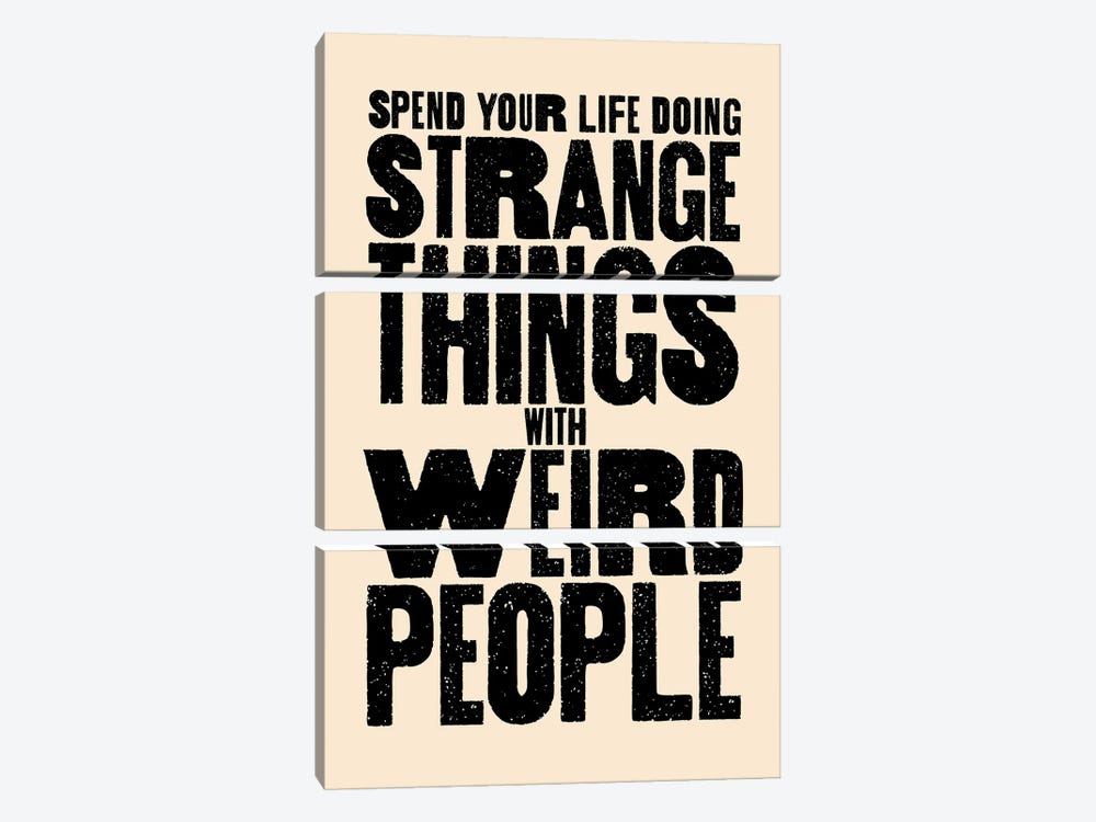 Strange Things by The Love Shop 3-piece Art Print