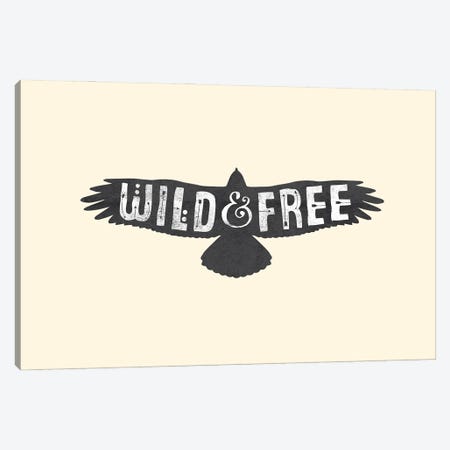 Wild & Free Canvas Print #TLS157} by The Love Shop Canvas Print
